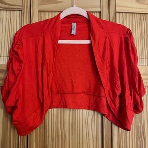 Simlu Red Bolero Shrug Size 3X
